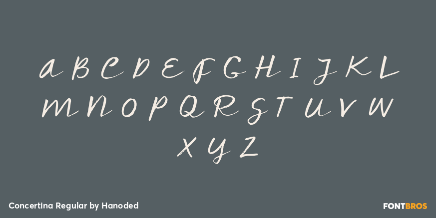 Concertina Regular Font Poster #2