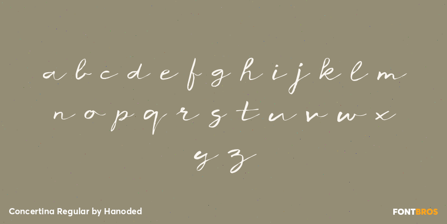 Concertina Regular Font Poster #3