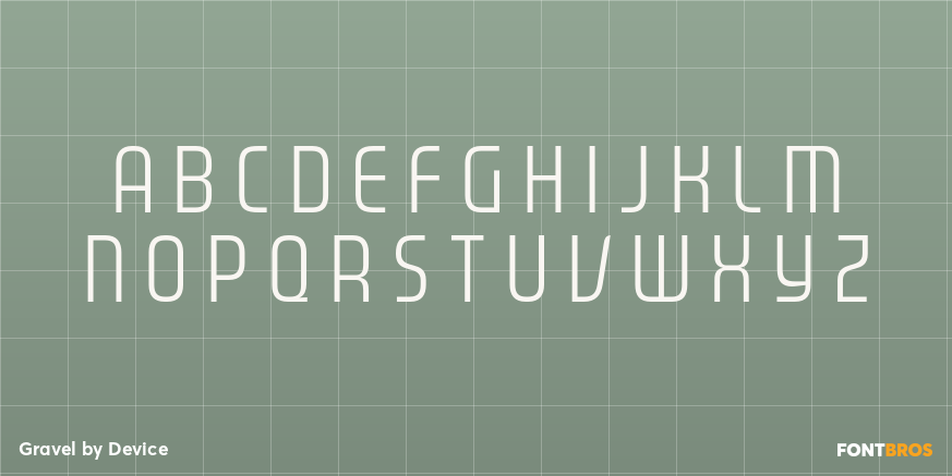 Gravel Font Poster #2