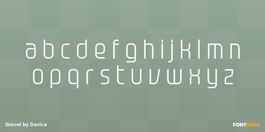 Gravel Font Poster #3