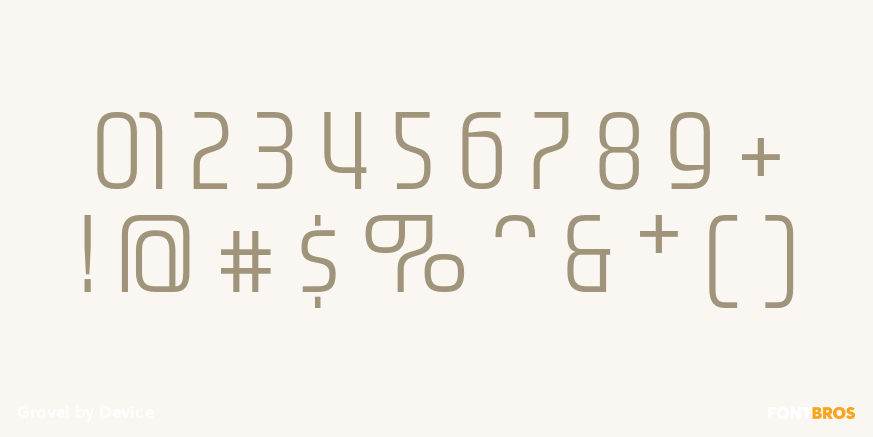 Gravel Font Poster #4