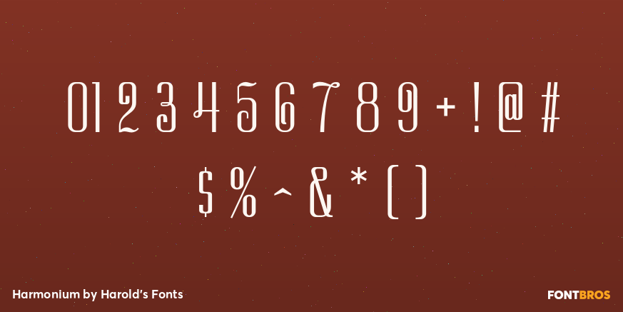 Harmonium Font Poster #1