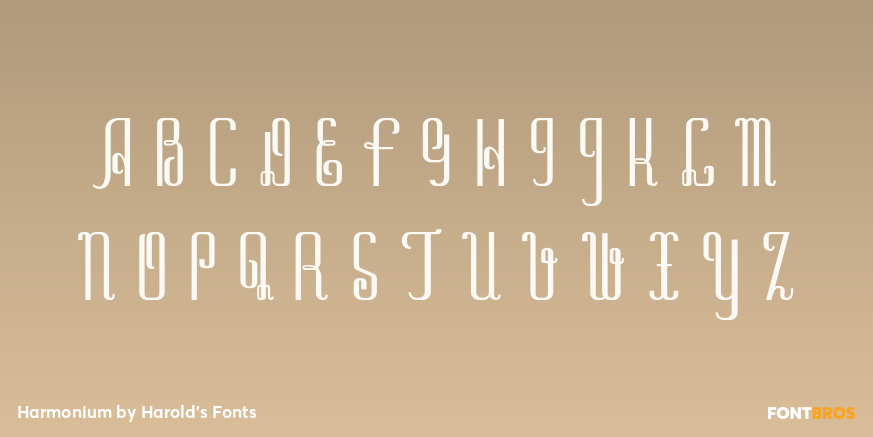 Harmonium Font Poster #2