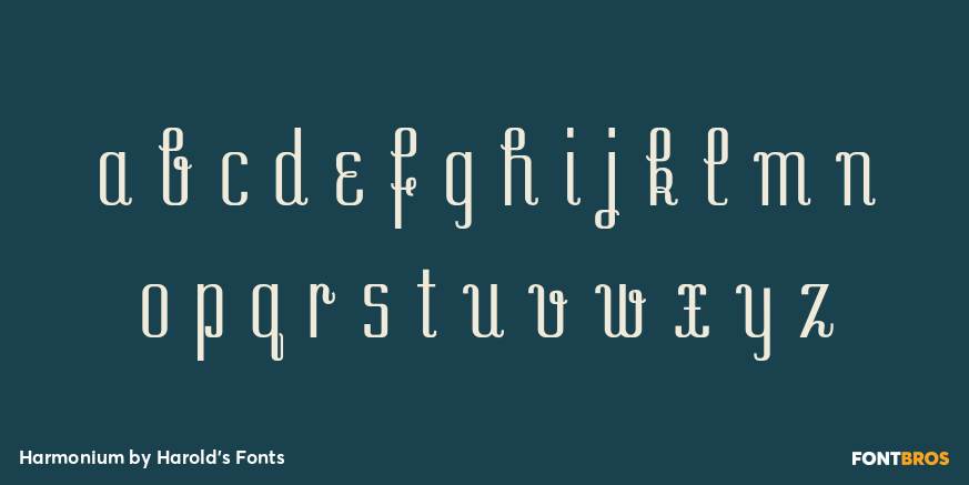 Harmonium Font Poster #3