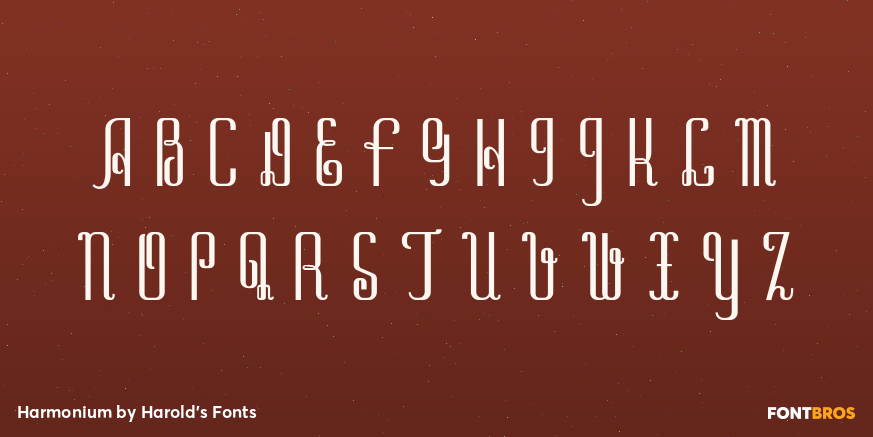 Harmonium Font Poster #1
