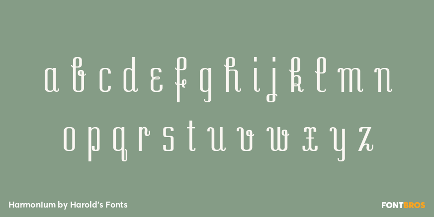 Harmonium Font Poster #1
