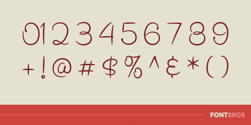 Secret Recipe Font Poster #1