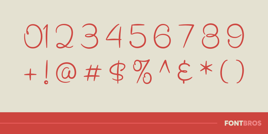 Secret Recipe Font Poster #4