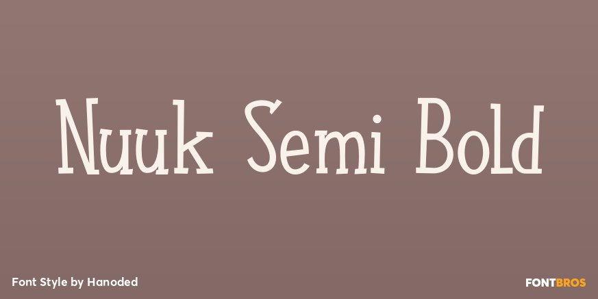 Nuuk Semi Bold Font Poster #1