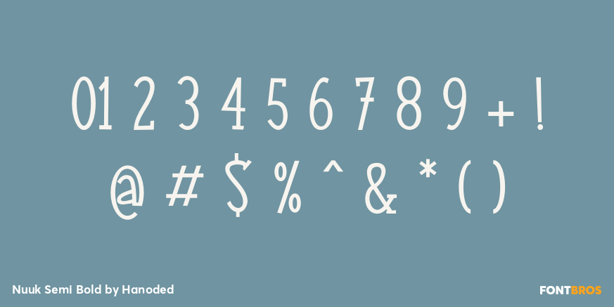Nuuk Semi Bold Font Poster #1