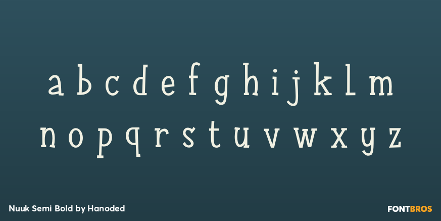 Nuuk Semi Bold Font Poster #1