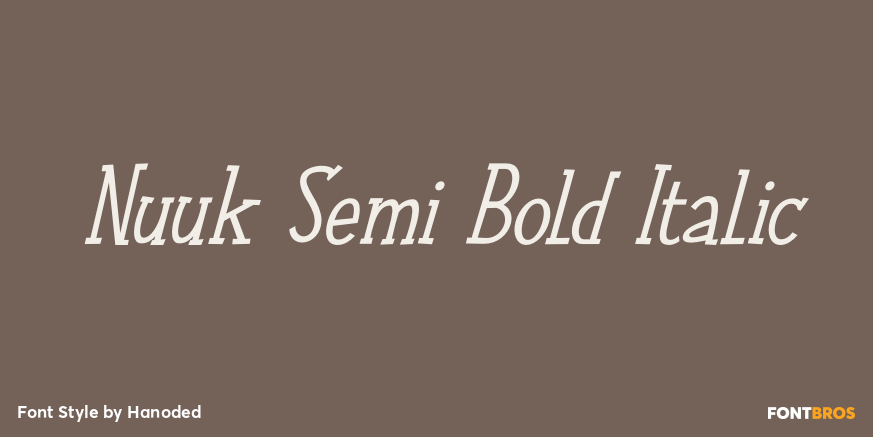 Nuuk Semi Bold Italic Font Poster #1