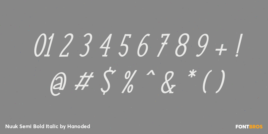 Nuuk Semi Bold Italic Font Poster #4