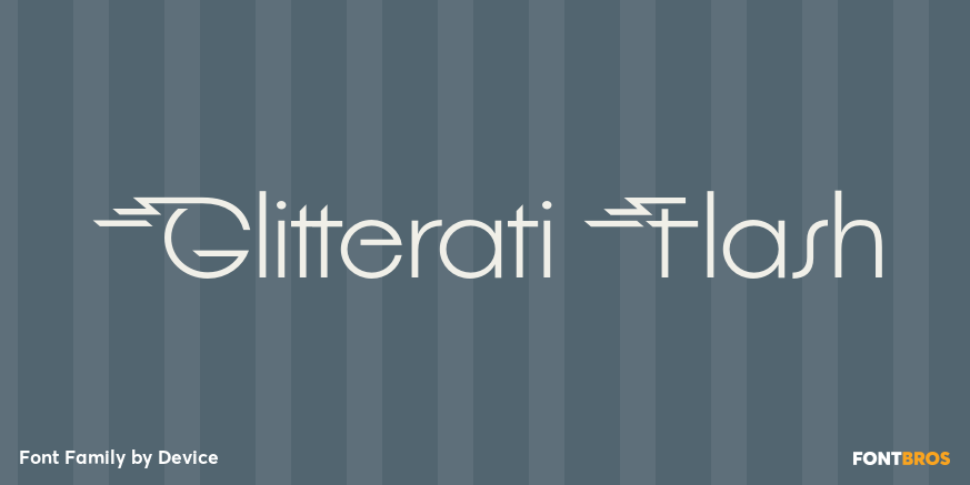 Glitterati Flash Font Poster #1