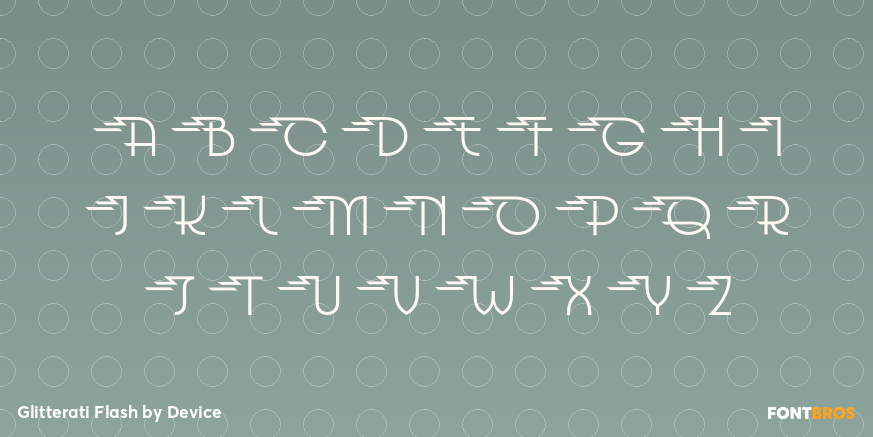 Glitterati Flash Font Poster #2