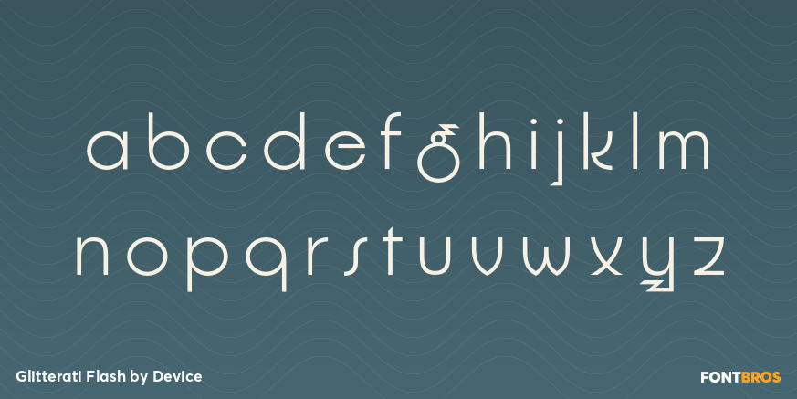 Glitterati Flash Font Poster #3