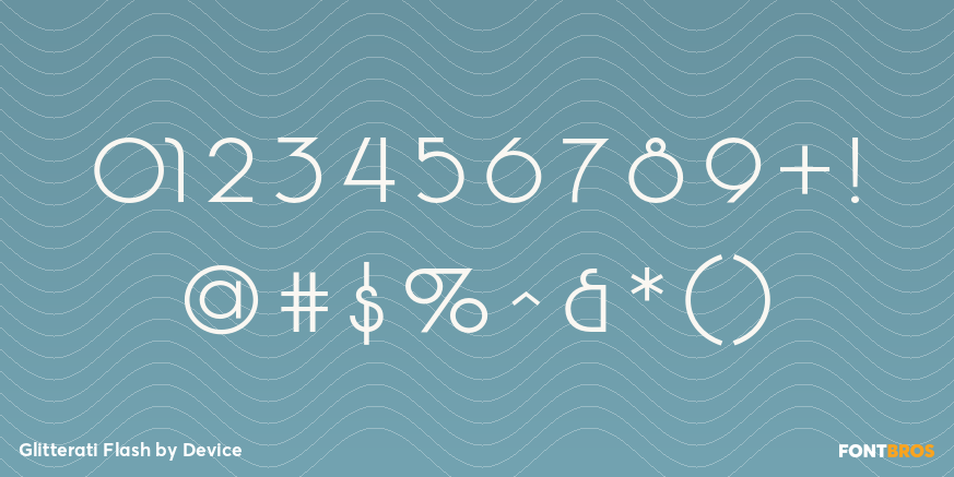 Glitterati Flash Font Poster #4