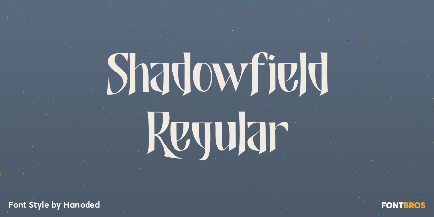 Shadowfield Regular Font Poster #1