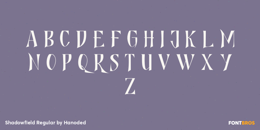 Shadowfield Regular Font Poster #2