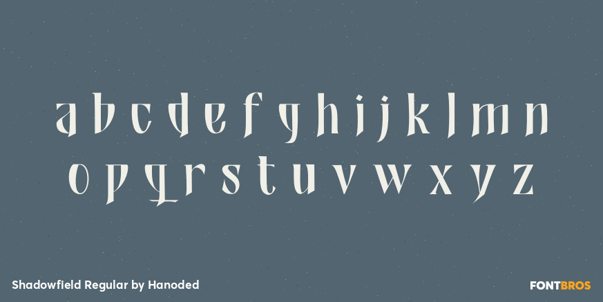 Shadowfield Regular Font Poster #3