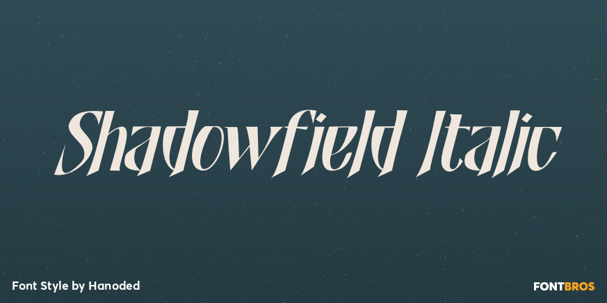 Shadowfield Italic Poster