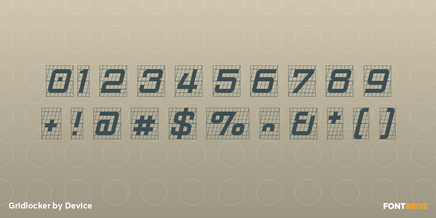 Gridlocker Font Poster #1