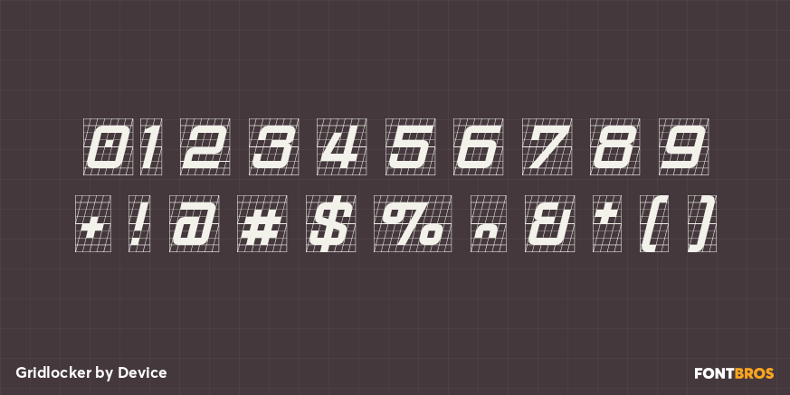 Gridlocker Font Poster #4
