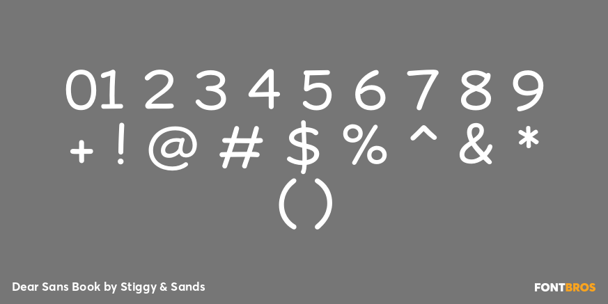 Dear Sans Book Font Poster #4
