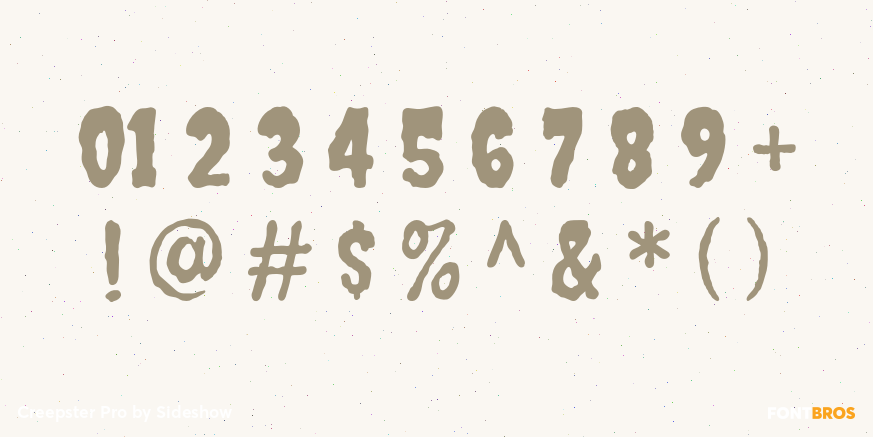 Creepster Pro Font Poster #4