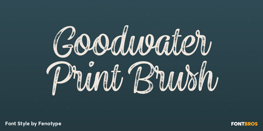 Goodwater Print Brush Poster