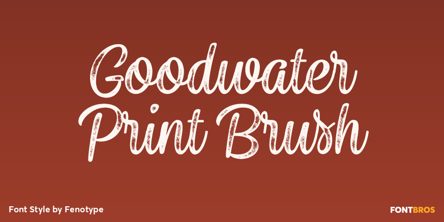 Goodwater Print Brush Poster
