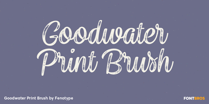 Goodwater Print Brush Poster
