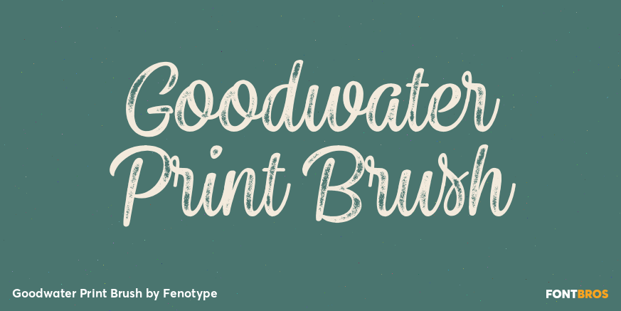 Goodwater Print Brush Poster