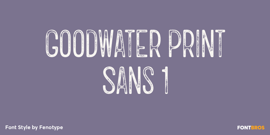 Goodwater Print Sans 1 Poster