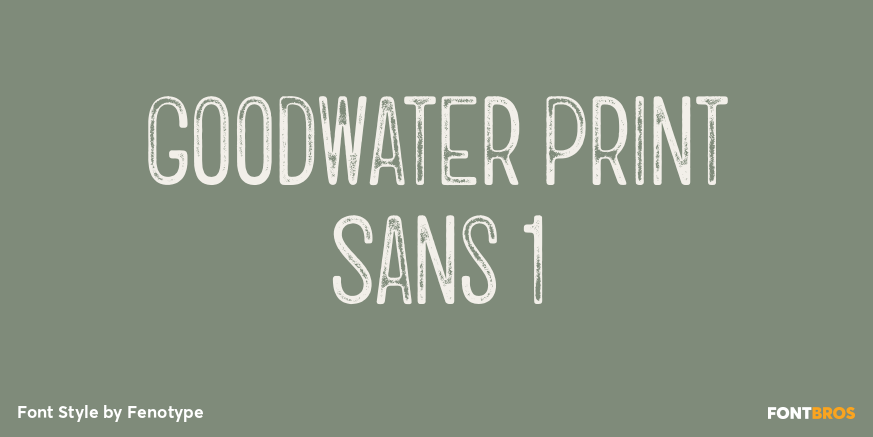 Goodwater Print Sans 1 Poster