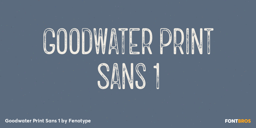 Goodwater Print Sans 1 Font Poster #1