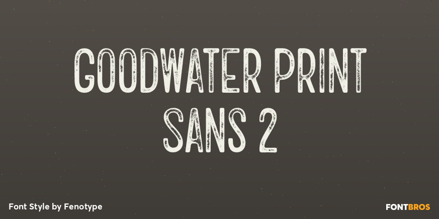 Goodwater Print Sans 2 Poster
