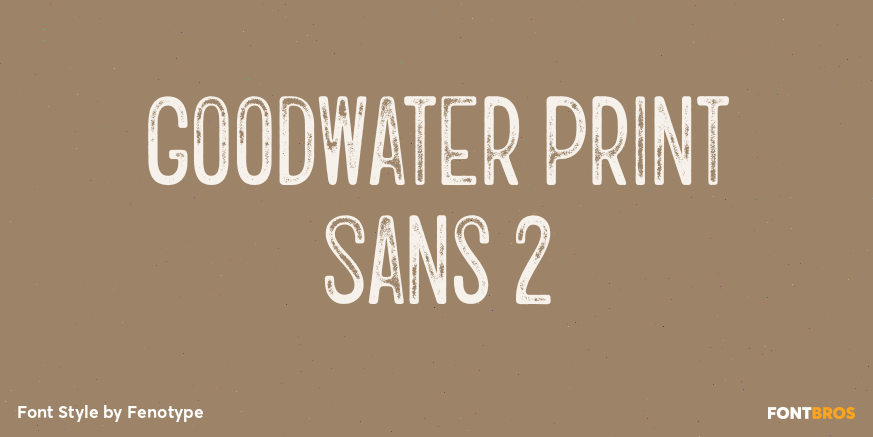 Goodwater Print Sans 2 Poster