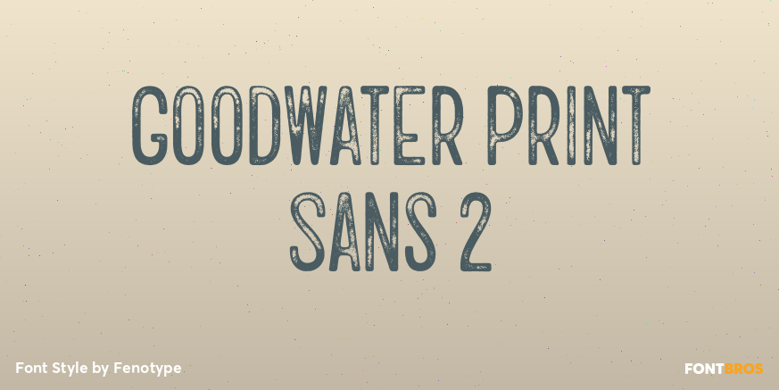 Goodwater Print Sans 2 Poster