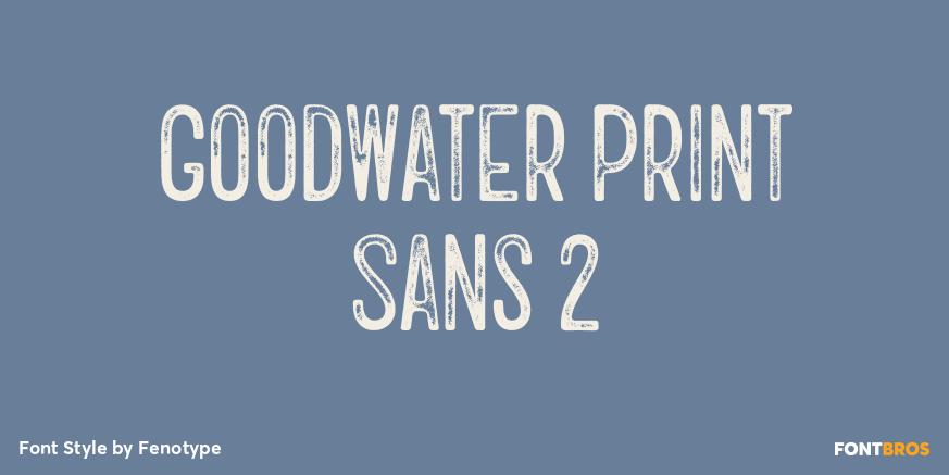 Goodwater Print Sans 2 Poster