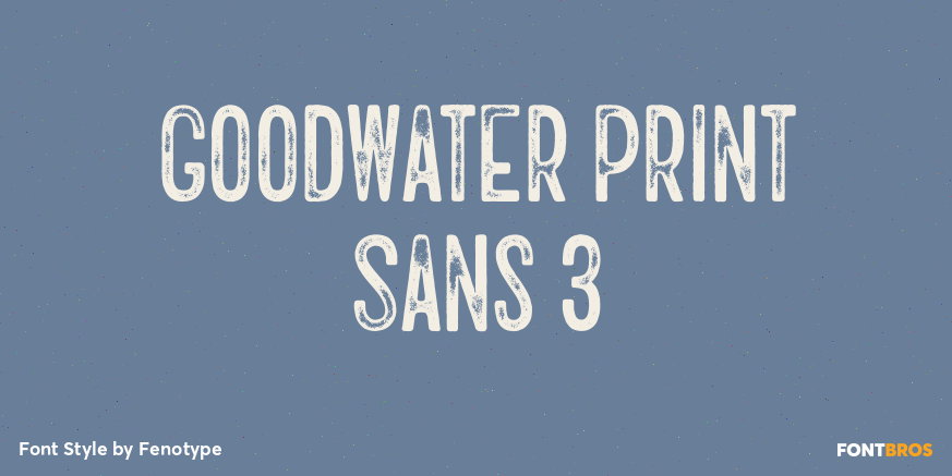 Goodwater Print Sans 3 Poster