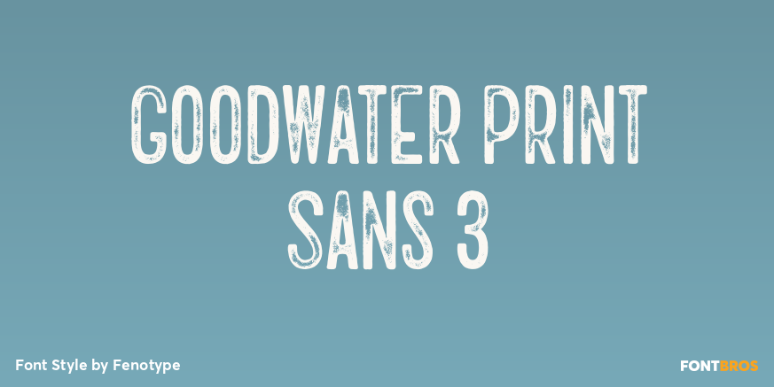 Goodwater Print Sans 3 Poster