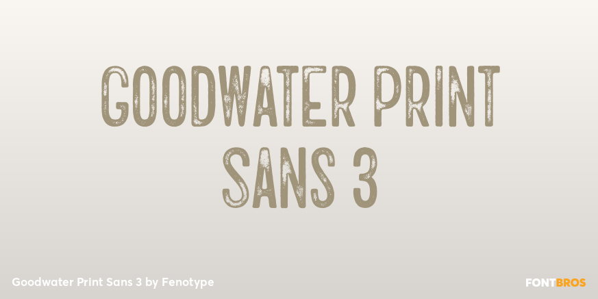 Goodwater Print Sans 3 Poster