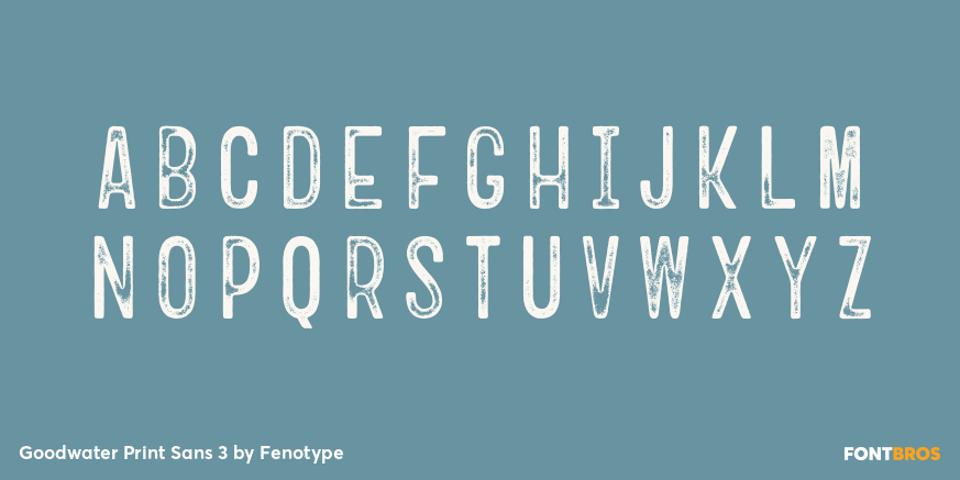 Goodwater Print Sans 3 Font Poster #2