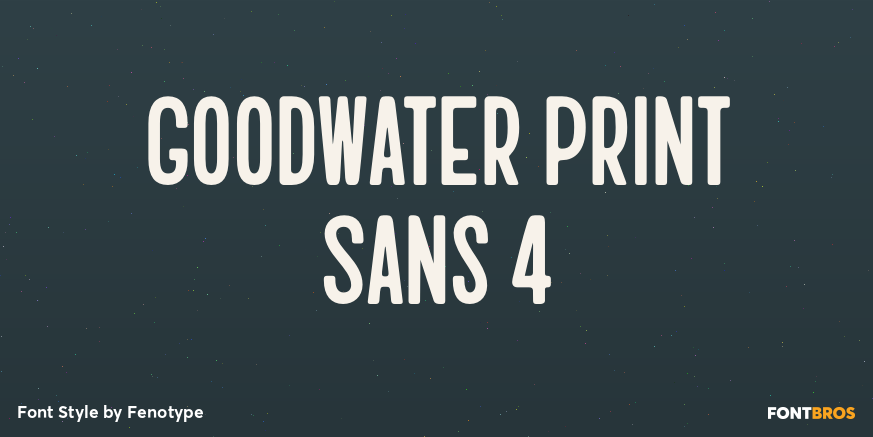 Goodwater Print Sans 4 Poster