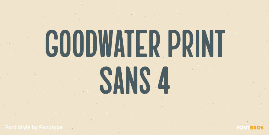 Goodwater Print Sans 4 Poster