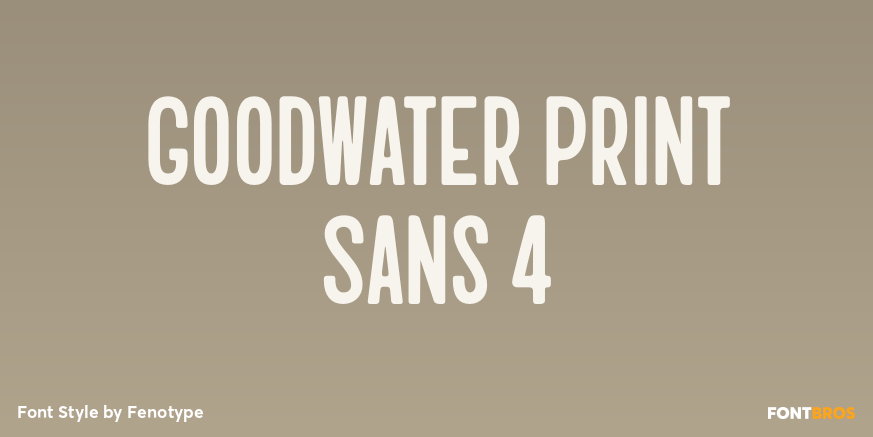 Goodwater Print Sans 4 Poster