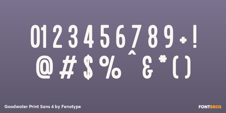 Goodwater Print Sans 4 Font Poster #1