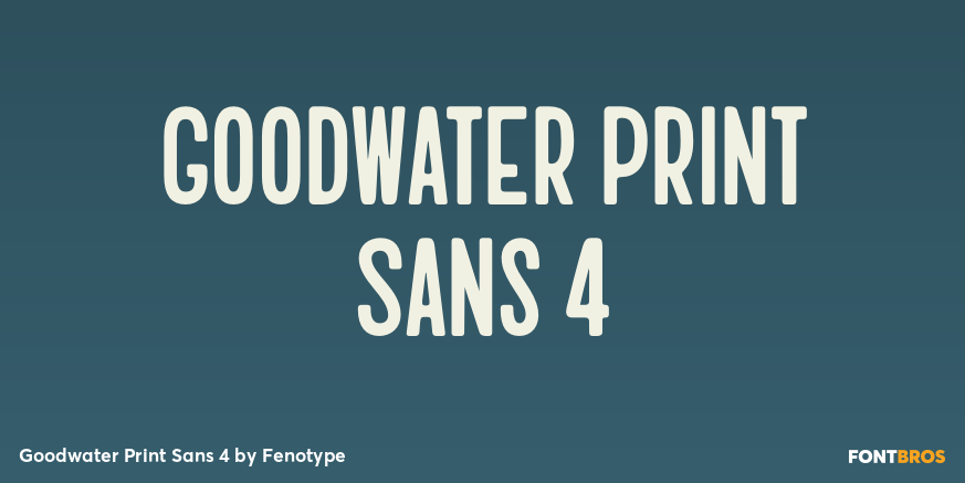 Goodwater Print Sans 4 Poster