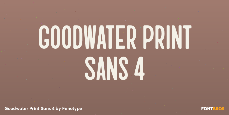 Goodwater Print Sans 4 Poster